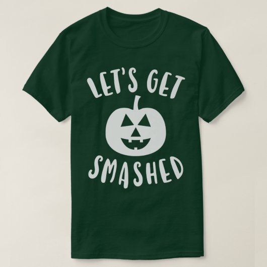 Mens Cute Funny Halloween Let's Get Smashed Tシャツ (デザイン正面)