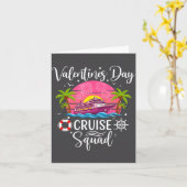 Mens Cute Valentines Day Cruise Squad 20026 Design カード (黄色い花)