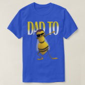 Mens Dabbing Bee Funny Dad To Be Tシャツ (デザイン正面)