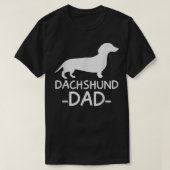 Mens Dachshund Dad Weiner Weenie Apparel dog lover Tシャツ (デザイン正面)
