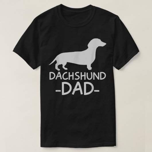 Mens Dachshund Dad Weiner Weenie Apparel dog lover Tシャツ (デザイン正面)