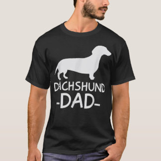 Mens Dachshund Dad Weiner Weenie Apparel dog lover Tシャツ