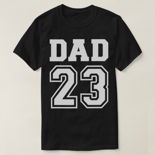 Mens Dad 2023 for new daddy to be Tシャツ (デザイン正面)