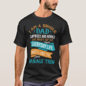 Mens Dad Surprises And Horror    single dad  Happy Tシャツ (正面)