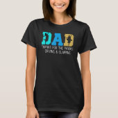 Mens dad thanks for the paying driving & clapping  tシャツ (正面)