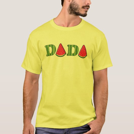 Mens Dada Watermelon Summer Fruit Watermelon Slice Tシャツ (正面)