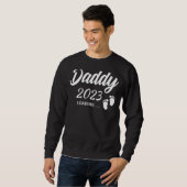 Mens Daddy 2023将来の新しいパパ妊娠Aをロード スウェットシャツ (正面フル)