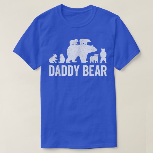 Mens Daddy Bear Fathers Day Shirts, Funny Six Cub Tシャツ (デザイン正面)