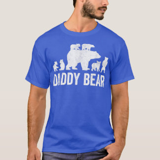Mens Daddy Bear Fathers Day Shirts, Funny Six Cub  Tシャツ