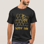 Mens Daddy Bee Distressed Beekeeper Bee Daddy Tシャツ (正面)