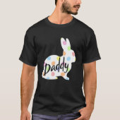 Mens Daddy Bunny Easter Egg Polka Dot Bunny Rabbit Tシャツ (正面)