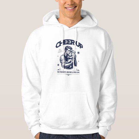 MEN'S DADDY CHEER UP PULLOVER HOODIE  パーカ (正面)