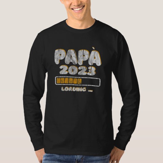 Mens Daddy Loading 2023 Future Dad Tシャツ (正面)