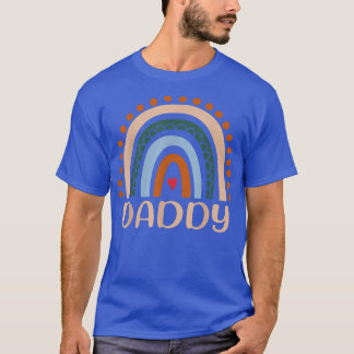 Mens Daddy Rainbow, Boho Rainbow Daddy, カッコいいパパF Tシャツ