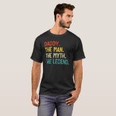 Mens Daddy The Man The Myth The Legend Dad Father' Tシャツ (正面フル)