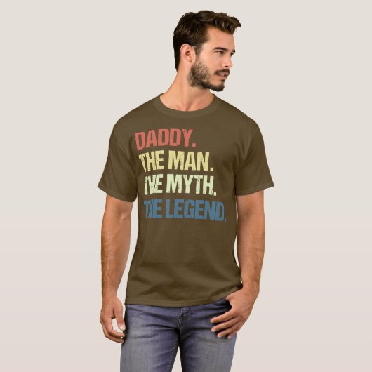 MENS DADDY THE MAN THE MYTH THE LEGEND MEN Tシャツ (正面フル)