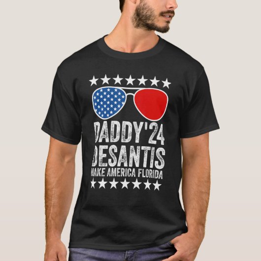 Mens Daddys 24 Desantis Make America Florida Usa F Tシャツ (正面)