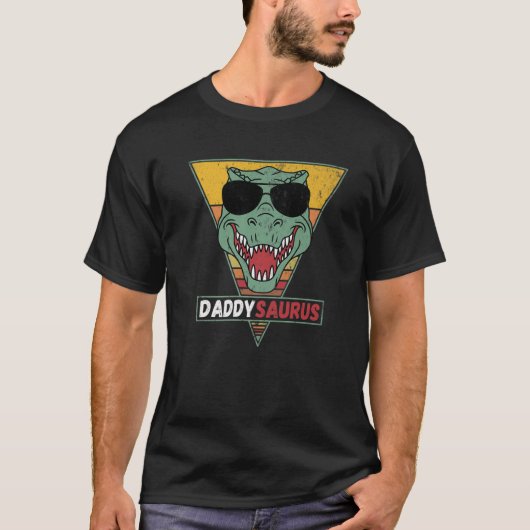 Mens Daddysaurus T Rex Dinosaur Funny Daddysaurus Tシャツ (正面)