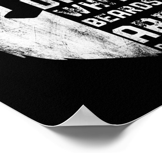 Mens Dads With Beards Are Better Funny Fathers ポスター (角)