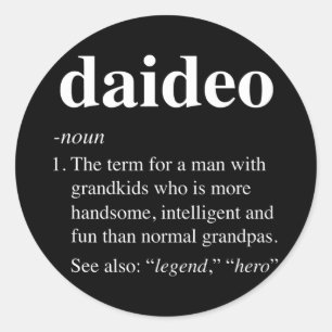 Mens Daideo Definition名詞おもしろいGrandpa定義 ラウンドシール