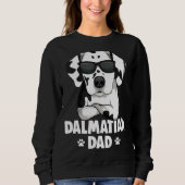 Mens Dalmatian Dog Dad スウェットシャツ (正面)
