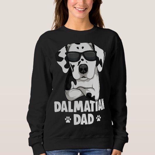 Mens Dalmatian Dog Dad スウェットシャツ (正面)