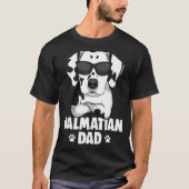 Mens Dalmatian Dog Dad Tシャツ (正面)