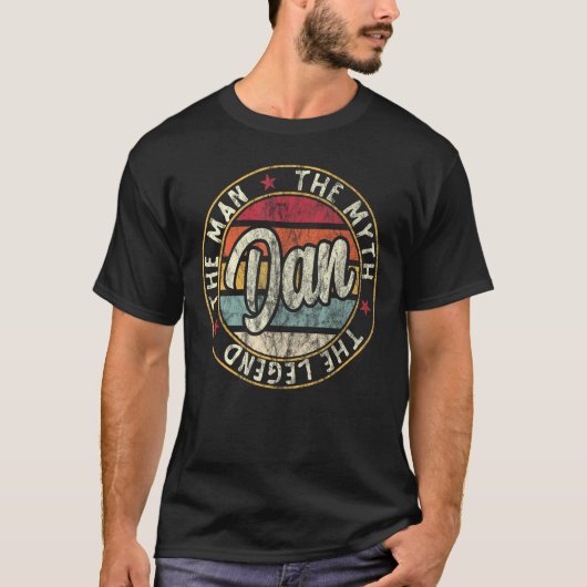 Mens Dan男の神話の伝説の名ダ Tシャツ (正面)