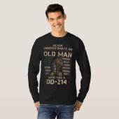 Mens Dd 214同窓生退役軍人U S旗兵士Dd214 Tシャツ (正面フル)