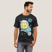 Mens Demiboy Guinea Pig In Space Demiboy Pride  Tシャツ (正面フル)