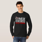 Mens Der Tut Nix Derがディスカスを投げる Tシャツ (正面フル)
