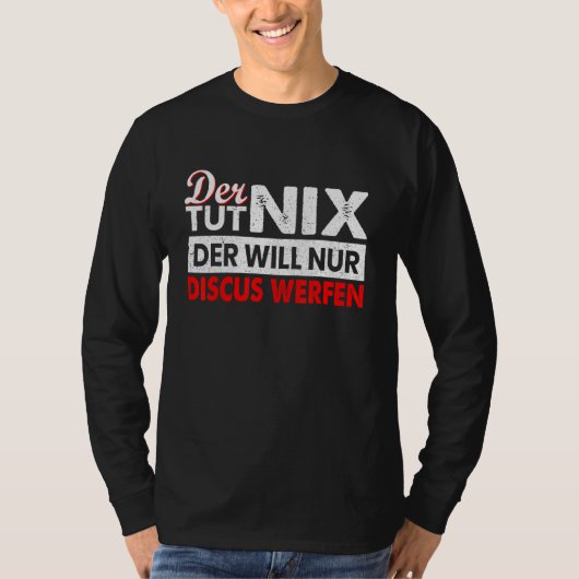 Mens Der Tut Nix Derがディスカスを投げる Tシャツ (正面)