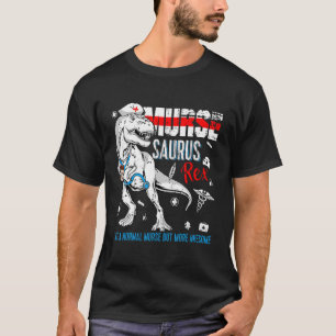 Mens Dinosaur Rex Scrub Nurse Life Coffee Rn Murse Tシャツ