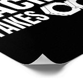 Mens Dirt Track Racing Funny Race Quote Sprint Car ポスター (角)