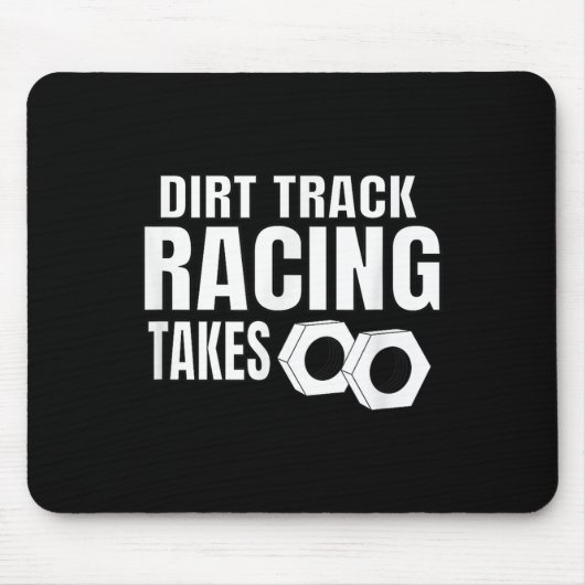 Mens Dirt Track Racing Funny Race Quote Sprint Car マウスパッド (正面)