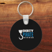 Mens dirty pirate freebooter caribbean sea thief キーホルダー (正面)