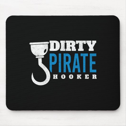Mens dirty pirate freebooter caribbean sea thief マウスパッド (正面)