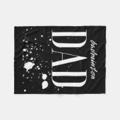 Mens Dminton Dad Game Day Biggest Fan Proud Parent フリースブランケット (正面(横))