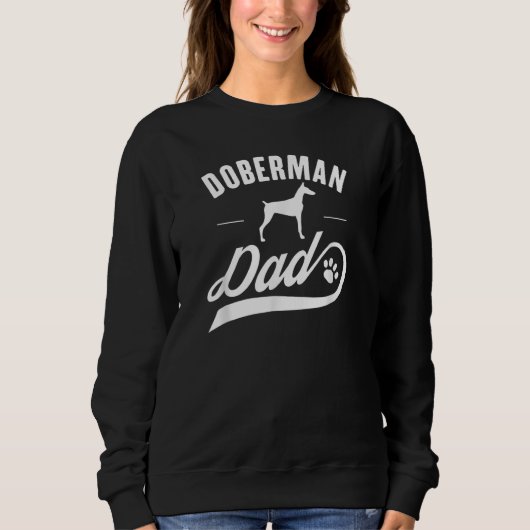 Mens Doberman Dad Dog Owner スウェットシャツ (正面)