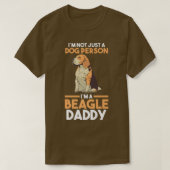 Mens Dog Owner Beagle Daddy Tシャツ (デザイン正面)