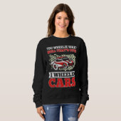 Mens   Drag Racing I Wheelie Cars Race Car Driver  スウェットシャツ (正面フル)
