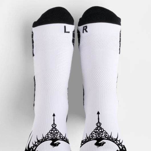 Men's dragon symbol socks ソックス (上部)