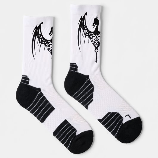 Men's dragon symbol socks ソックス (右)