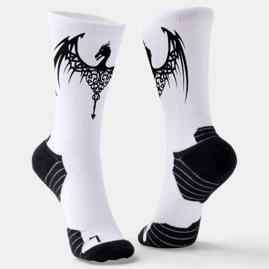 Men's dragon symbol socks ソックス (傾斜あり)