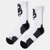 Men's dragon symbol socks ソックス (左)
