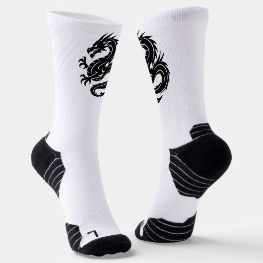 Men's dragon symbol socks ソックス (傾斜あり)