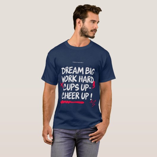 MEN'S DREAM BIG CHEER UP BASIC T SHIRT  Tシャツ (正面フル)