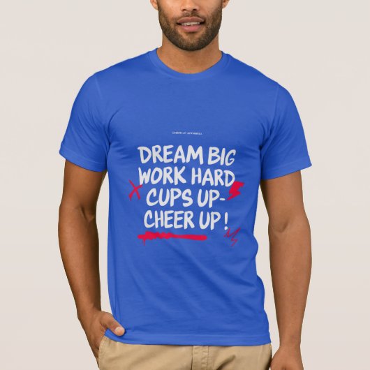MEN'S DREAM BIG CHEER UP JERSEY T SHIRT  Tシャツ (正面)