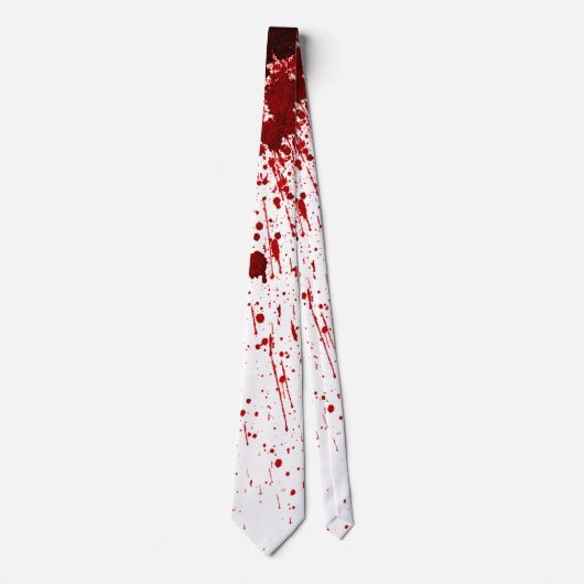 Mens Dress Tie Blood Splatter Vampire Gothic Horro ネクタイ (正面)