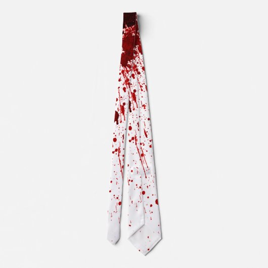 Mens Dress Tie Blood Splatter Vampire Gothic Horro ネクタイ (裏面)